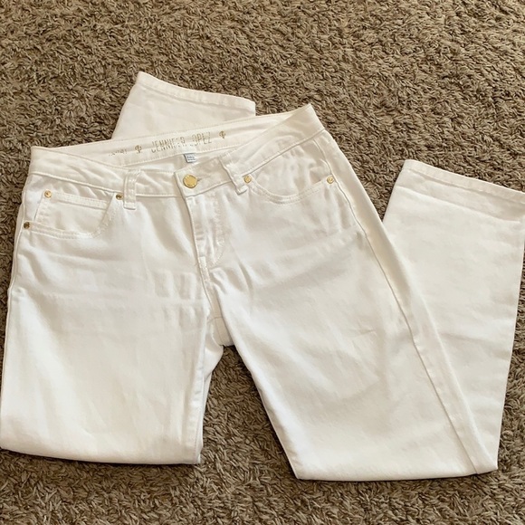 Jennifer Lopez White Skinny Jeans